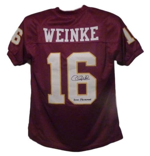 Chris Weinke Autographed Florida State Seminoles Maroon XL Jersey Heisman 13783