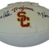 Charles White Autographed USC Trojans White Logo Football Heisman JSA 13788