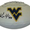 Kevin White Autographed West Virginia Mountaineers Logo Football JSA 13796