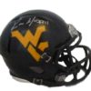 Kevin White Autographed West Virginia Mountaineers Blue Mini Helmet JSA 13800