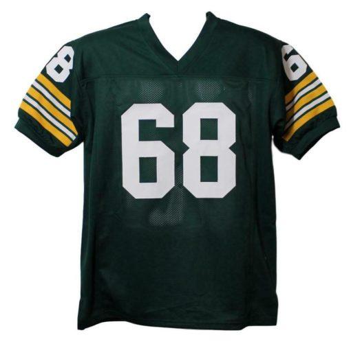 Jerry Kramer Autographed Green Bay Packers XL Green Jersey SB Champs BAS 13822