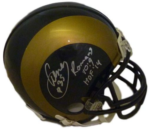 Aeneas Williams Autographed St Louis Rams Mini Helmet 2 Insc JSA 13826