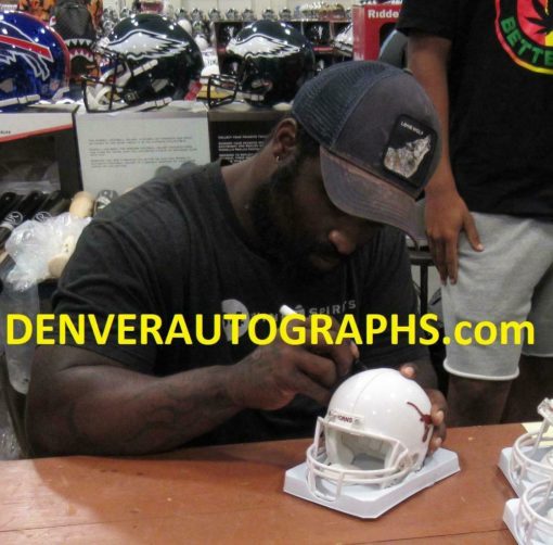 Ricky Williams Autographed/Signed Texas Longhorns Mini Helmet JSA 13839