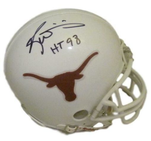 Ricky Williams Autographed/Signed Texas Longhorns Mini Helmet JSA 13839