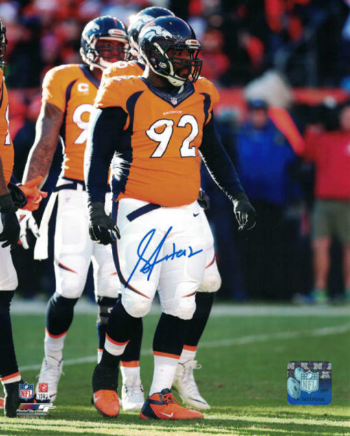 Sylvester Williams Autographed/Signed Denver Broncos 8x10 Photo 13841 PF