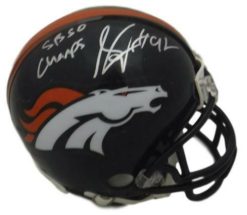 Sylvester Williams Autographed Denver Broncos Mini Helmet SB 50 Champs 13842