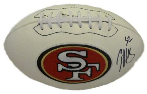 Patrick Willis Autographed San Francisco 49ers White Logo Football JSA 13854