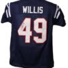 Patrick Willis Autographed/Signed Ole Miss Rebels Blue XL Jersey 13861