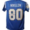 Kellen Winslow Autographed/Signed San Diego Chargers Blue XL Jersey HOF 13878