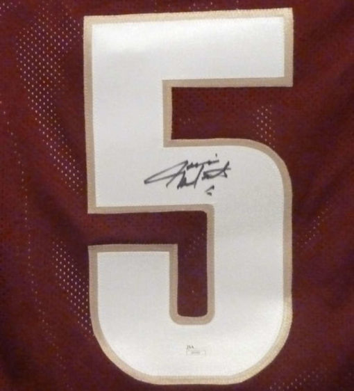 Jameis Winston Autographed Florida State Seminoles Red XL Jersey JSA 13880