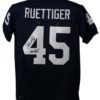 Rudy Ruettiger Autographed Notre Dame Blue XL Jersey Never Quit JSA 13905