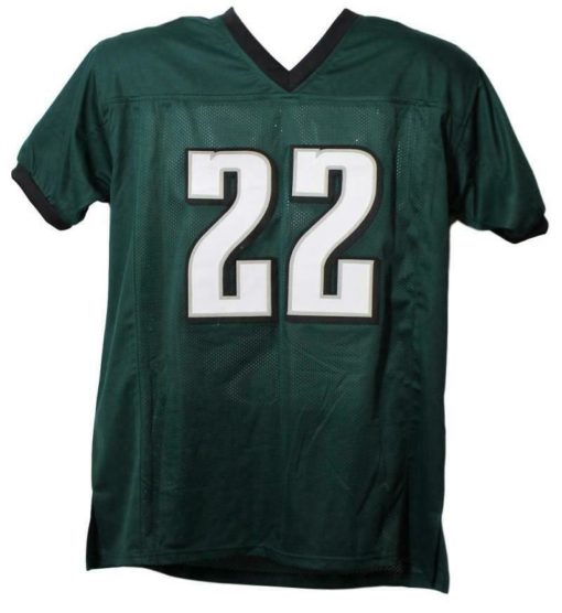 Duce Staley Autographed/Signed Philadelphia Eagles Green XL Jersey JSA 13907