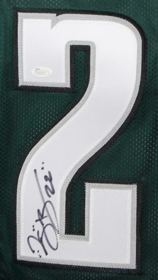 Duce Staley Autographed/Signed Philadelphia Eagles Green XL Jersey JSA 13907