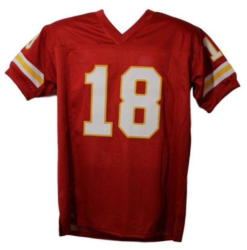 Emmitt Thomas Autographed/Signed Kansas City Chiefs Red XL Jersey HOF JSA 13912