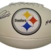 Rod Woodson Autographed Pittsburgh Steelers White Logo Football HOF BAS 13915