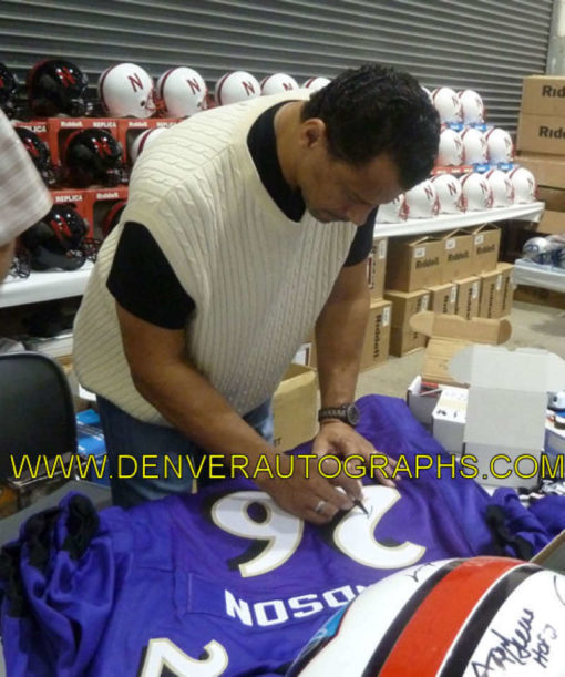 Rod Woodson Autographed Baltimore Ravens Purple XL Jersey HOF JSA 13917
