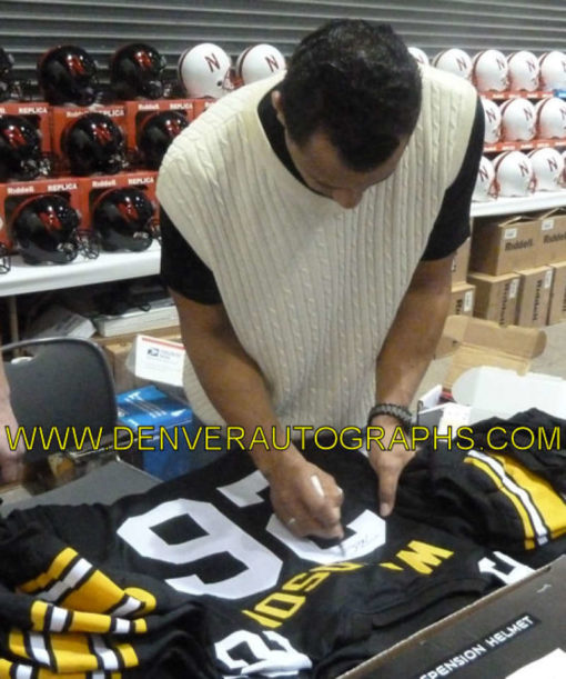 Rod Woodson Autographed Pittsburgh Steelers Black XL Jersey HOF JSA 13918