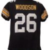 Rod Woodson Autographed Pittsburgh Steelers Black XL Jersey HOF JSA 13918