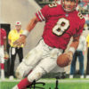 Steve Young Autographed San Francisco 49ers Goal Line Art Card Black HOF 13939