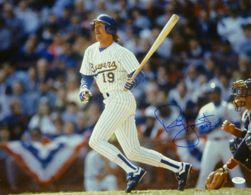 Robin Yount Autographed/Signed Milwaukee Brewers 16x20 Photo 3142 Hits JSA 13955