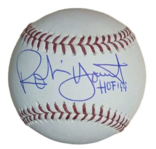 Robin Yount Autographed/Signed Milwaukee Brewers OML Baseball HOF JSA 13959