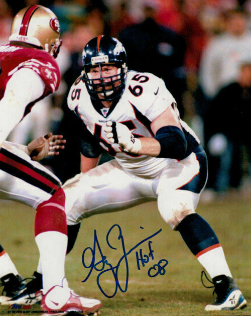 Gary Zimmerman Autographed/Signed Denver Broncos 8x10 Photo HOF 13964 PF
