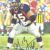 Gary Zimmerman Autographed Denver Broncos Goal Line Art Card Blue HOF 13968