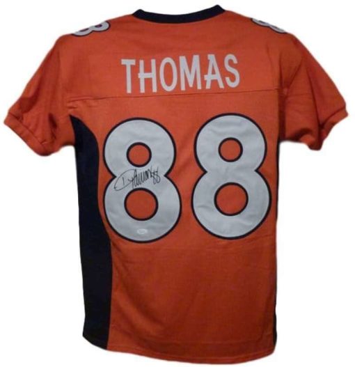 Demaryius Thomas Autographed/Signed Denver Broncos XL Orange Jersey JSA 13975
