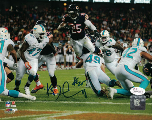 Kadeem Carey Autographed/Signed Chicago Bears 8x10 Photo JSA 13982 PF