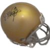 Derrick Mayes Autographed/Signed Notre Dame Mini Helmet 13986