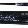 Cal Ripken Jr Autographed/Signed Baltimore Orioles Black Bat HOF 2007 JSA 13990