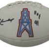 Earl Campbell Autographed/Signed Houston Oilers Logo Football HOF JSA 14002