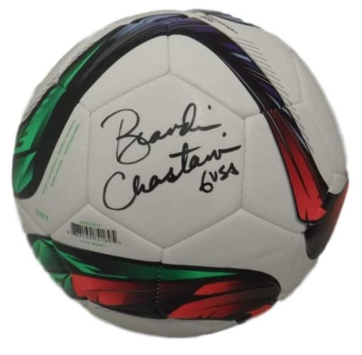 Brandi Chastain Autographed/Signed USA Soccer Adidas Soccer Ball JSA 14017