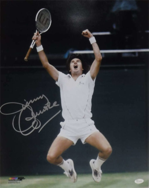 Jimmy Connors Autographed/Signed Tennis 16x20 Photo JSA 14020