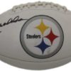 Terry Bradshaw Autographed/Signed Pittsburgh Steelers Logo Football JSA 14035