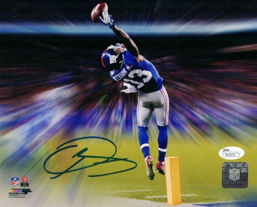 Odell Beckham Autographed New York Giants 8X10 Photo JSA 14036