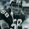 Jack Lambert Autographed/Signed Pittsburgh Steelers 8x10 Photo HOF JSA 14048 PF