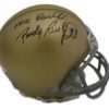 Rudy Ruettiger Autographed/Signed Notre Dame Riddell Mini Helmet JSA 14050