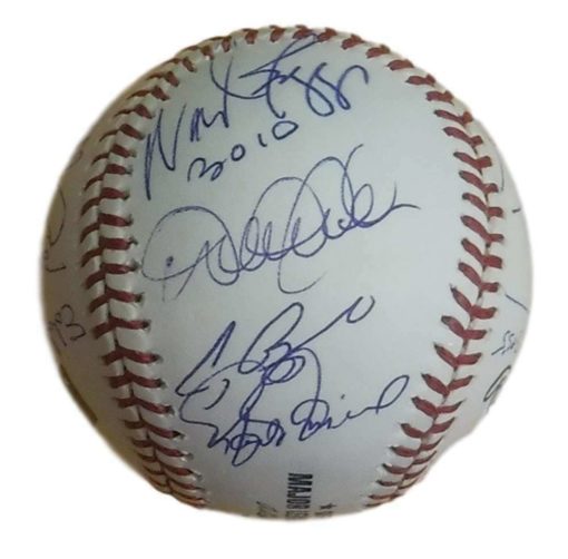 3,000 Hits Club Autographed OML Baseball (Rose, Gwynn, Jeter,+13) Steiner 14055