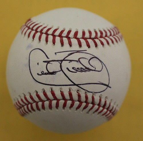 Cecil Fielder Autographed Detroit Tigers OML Baseball Black Steiner 14072