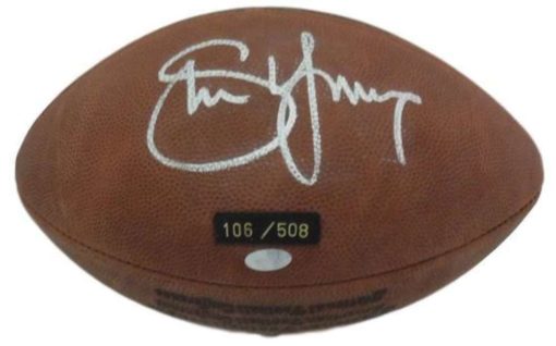 Steve Young Autographed San Francisco 49ers HOF Inductee LE Football MM 14074