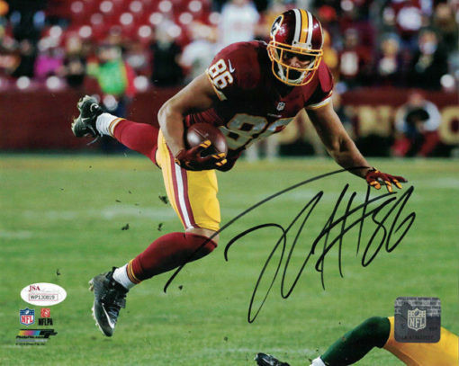 Jordan Reed Autographed/Signed Washington Redskins 8x10 Photo JSA 14085