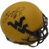 Bruce Irvin Autographed West Virginia Mountaineers Yellow Mini Helmet JSA 14092
