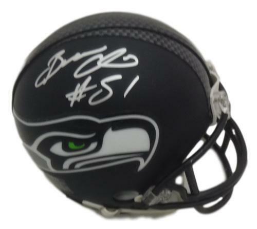 Bruce Irvin Autographed/Signed Seattle Seahawks Mini Helmet JSA 14094