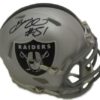 Bruce Irvin Autographed/Signed Oakland Raiders Speed Mini Helmet JSA 14095