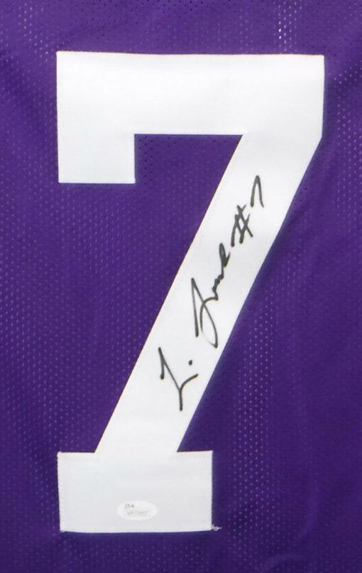 Leonard Fournette Autographed/Signed LSU Tigers XL Purple Jersey JSA 14099