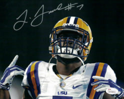 Leonard Fournette Autographed/Signed LSU Tigers 8x10 Photo JSA 14101