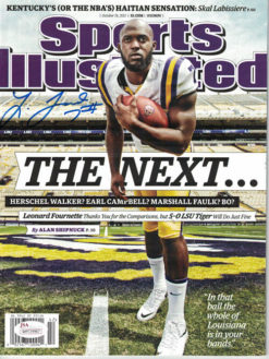 Leonard Fournette Autographed LSU Tigers Sports Illustrated 10/19/2015 JSA 14104