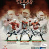 Texas Longhorns Quarterback Legends Signed 8x10 Photo Young +2 JSA 14134 PF