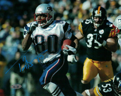 Troy Brown Autographed/Signed New England Patriots 8x10 Photo Steiner 14164